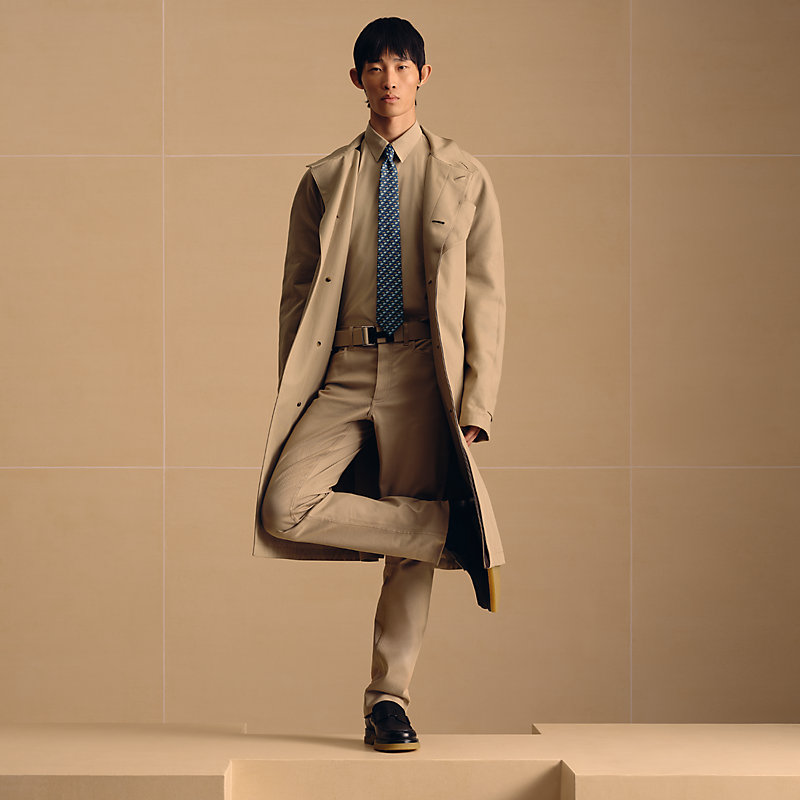 シルクツイルタイ 7 cm 《ソーヴ・キ・プ!》 - ブルー | Hermès シルクツイルタイ 7 cm 《ソーヴ・キ・プ!》 - ブルー | Hermès